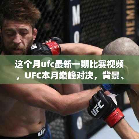UFC本月巅峰对决,震撼格斗界,背景与事件回顾