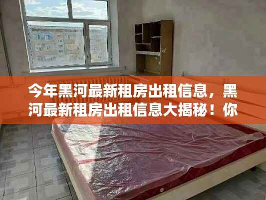 黑河最新租房出租信息大揭秘,寻找理想住所的绝佳选择!