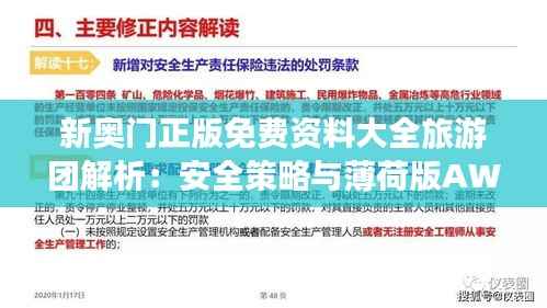 新奥门正版免费资料大全旅游团解析:安全策略与薄荷版AWB450.17设计揭秘