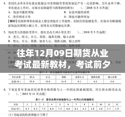期货从业考试前夕,教材更新与路上的友情陪伴