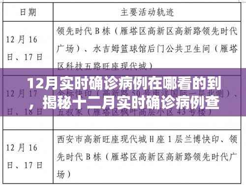 揭秘十二月实时确诊病例查询途径,轻松掌握疫情动态科普知识