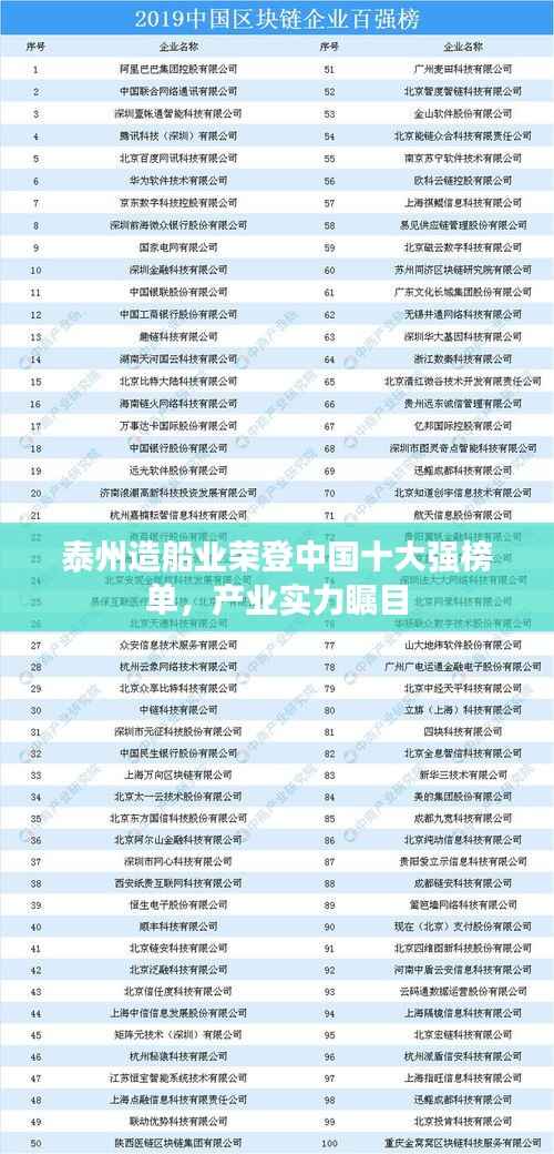 泰州造船业荣登中国十大强榜单,产业实力瞩目