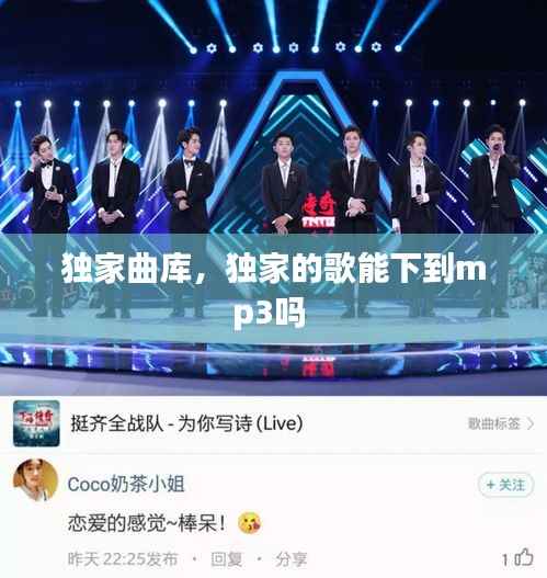 独家曲库,独家的歌能下到mp3吗