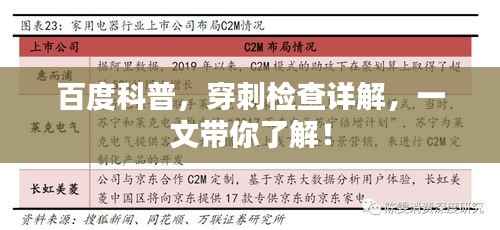 百度科普,穿刺检查详解,一文带你了解!